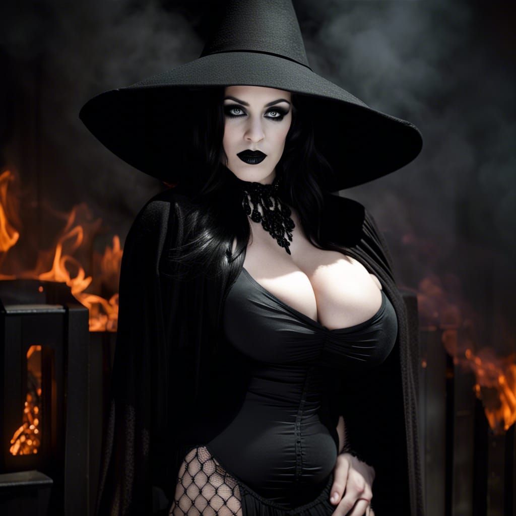 Gothic Witch in Cinema Style