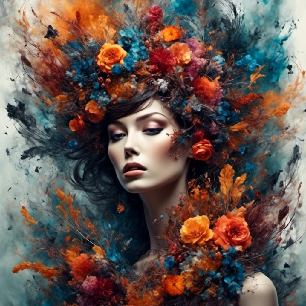 Vibrant Winter Cornucopia with Smoky Effect