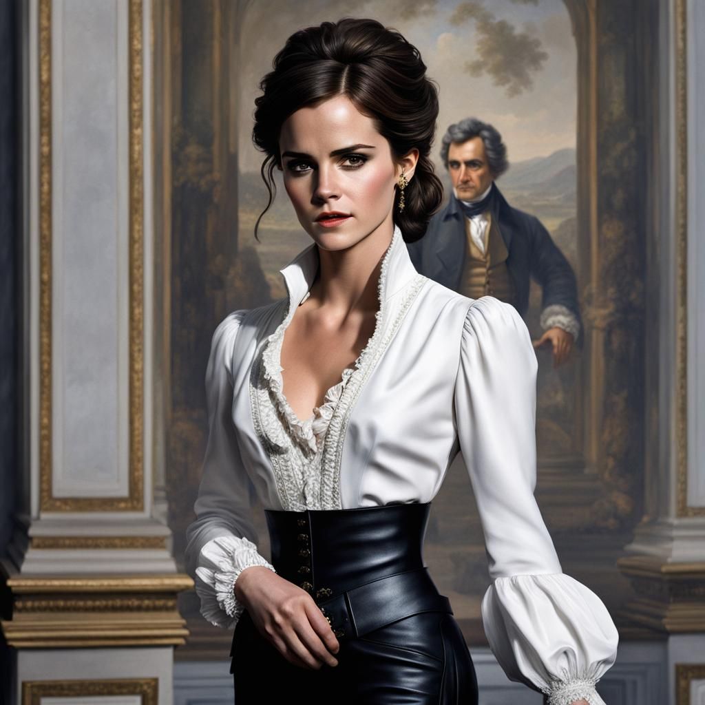 Elegant French Revolution Spy in Intricate Baroque Style