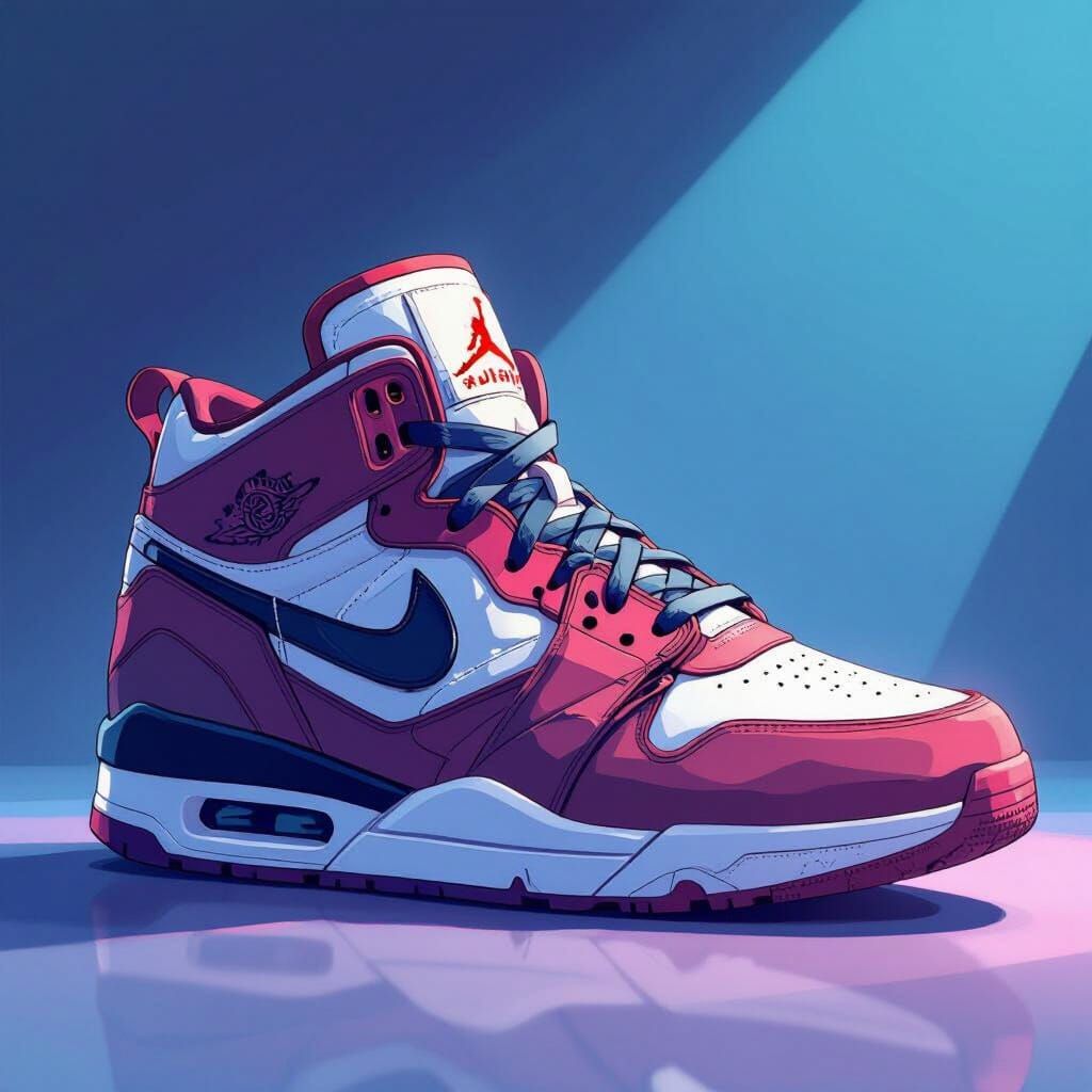 Anime Sneaker Illustration: No Two Ways M1