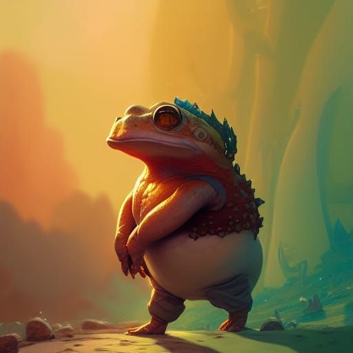 Hyperdetailed King Toad Concept Art