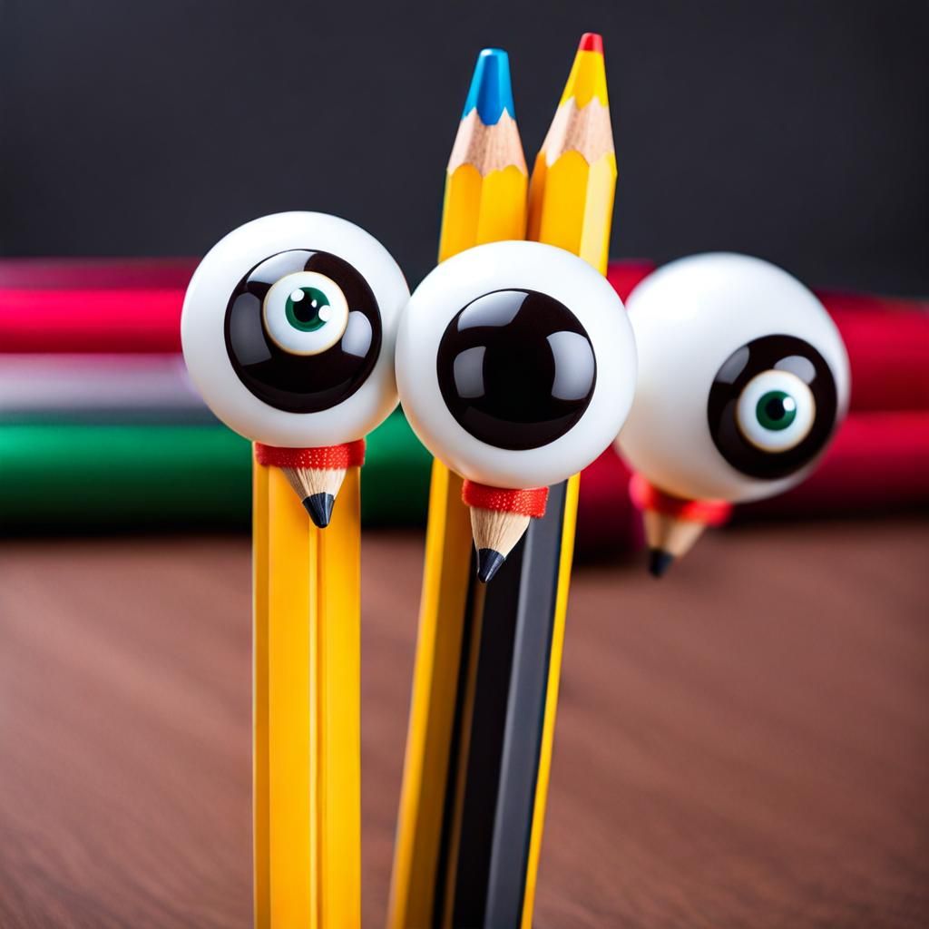 Pencil with Googly Eyes: A Whimsical Creation