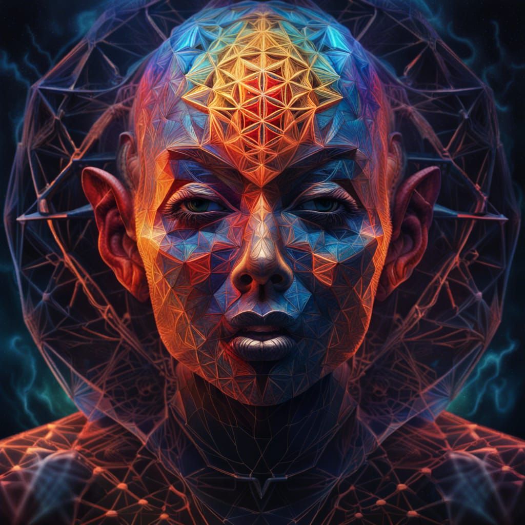 Liminal Space with Sacred Geometry and Demon