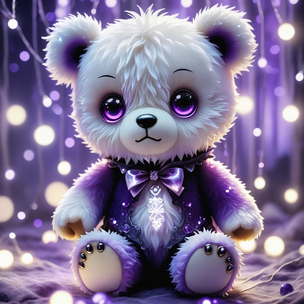 Chibi Purple Teddy Bear💜🧸