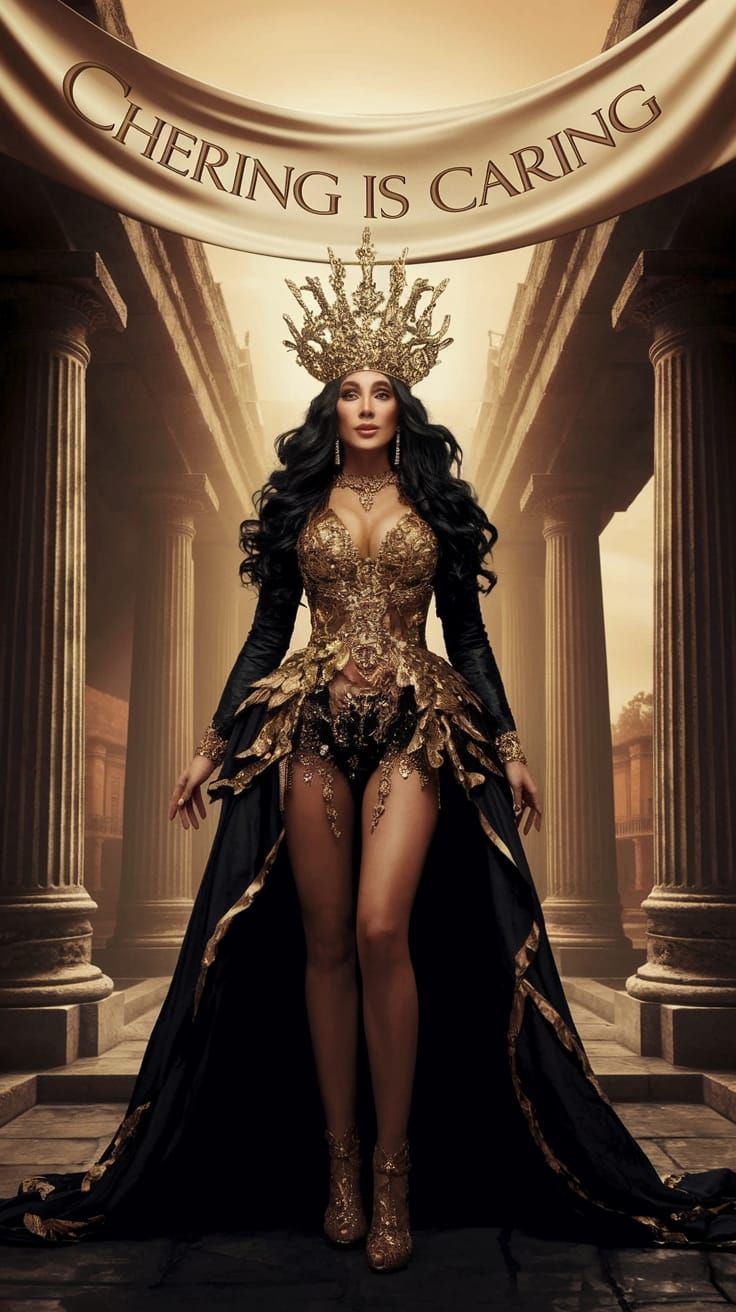 Elegant Cher Reigns Supreme in Golden Opulence