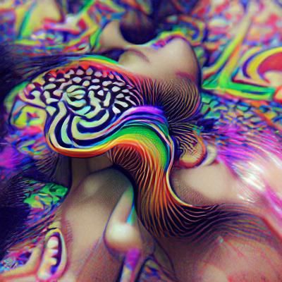 Vibrant Psychedelic Abstract Design