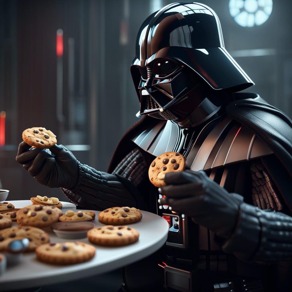 Darth Vader's Cookie Frustration: Matte Painting