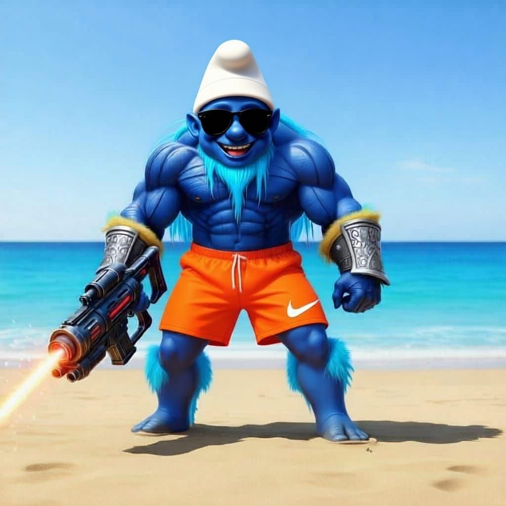 Ancient Orc Warrior in Crumbling Dwarven City