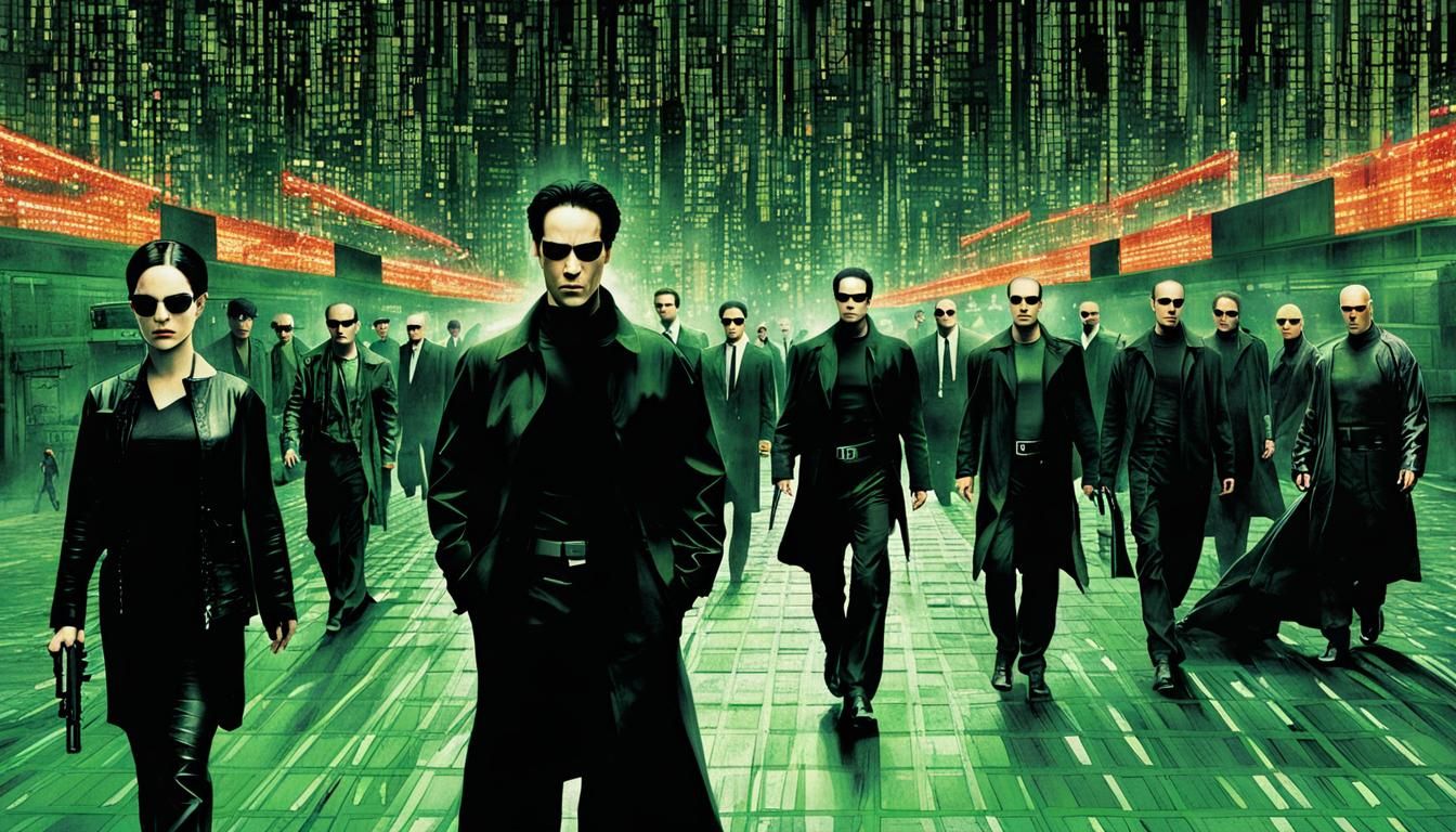 Abstract Matrix-Inspired Digital Art