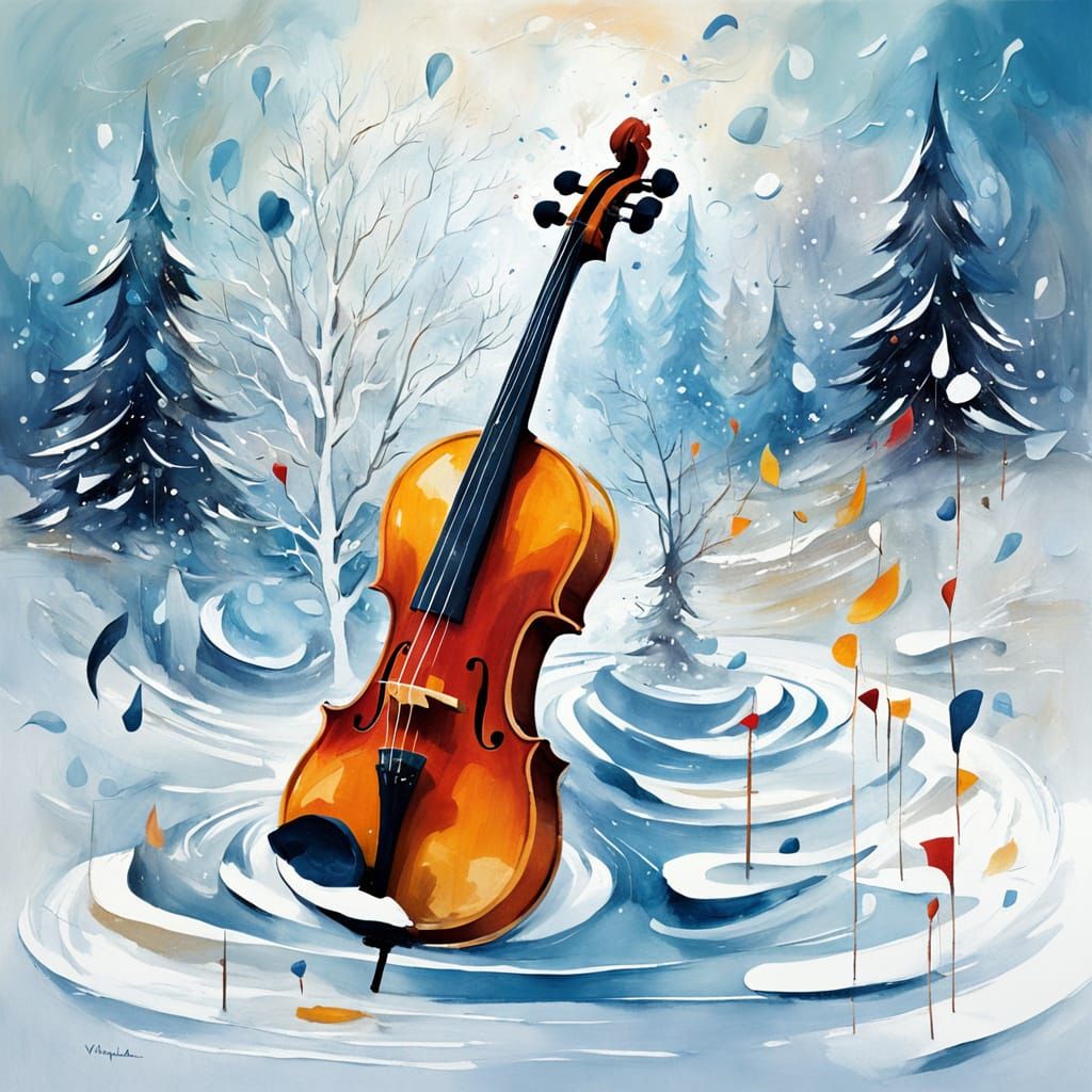 Abstract Sound Visualization of Vivaldi's Winter