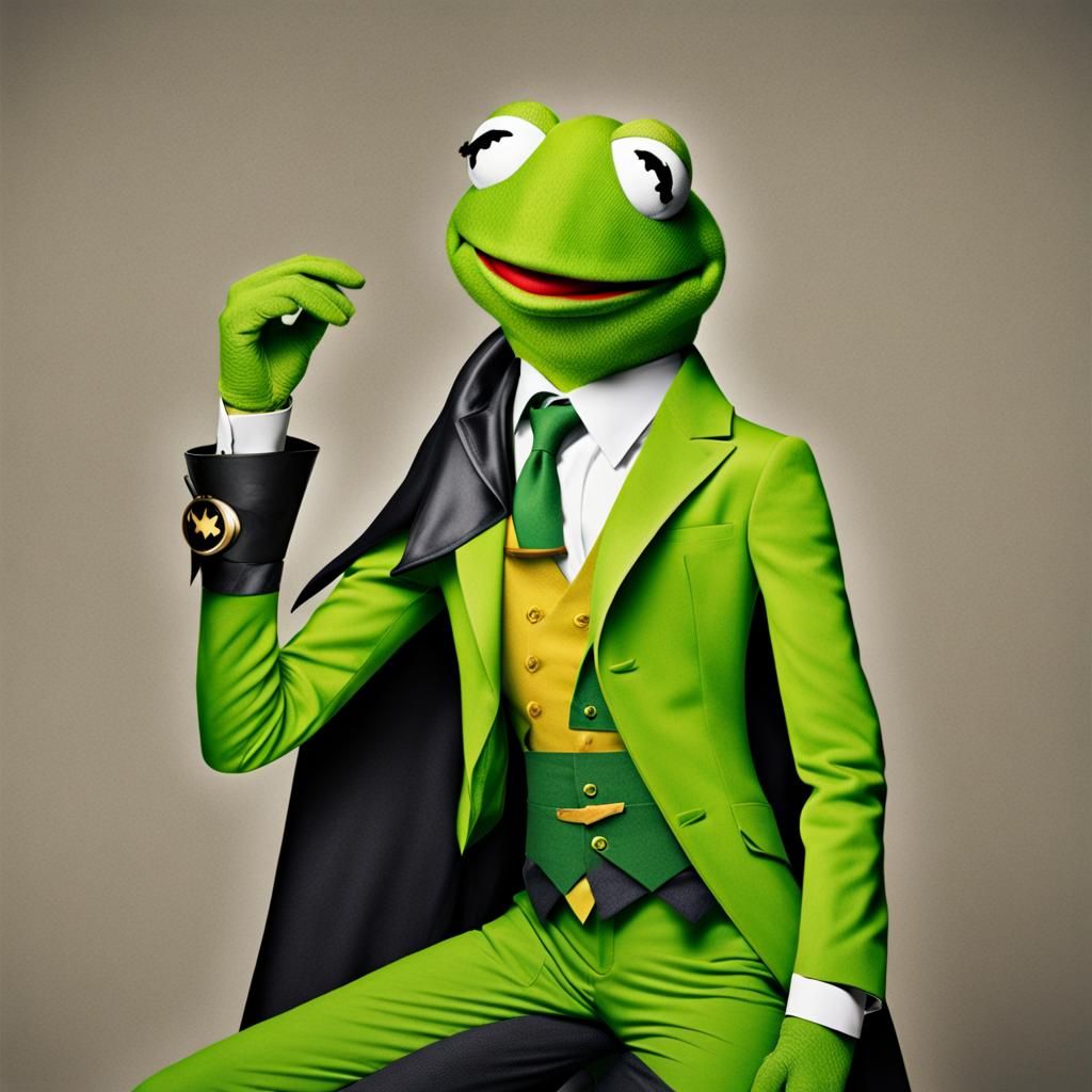 Kermit the Frog as Batman