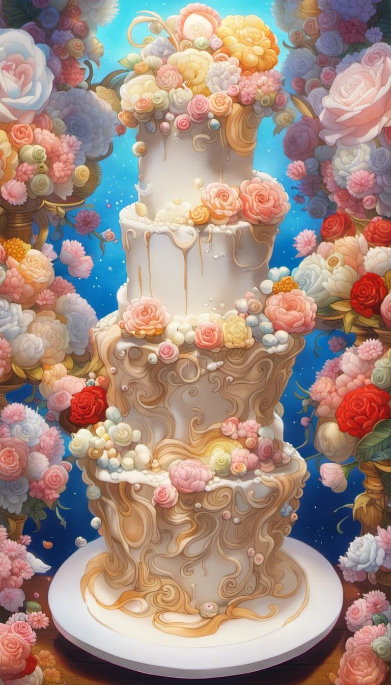 Floral Birthday Cake 2