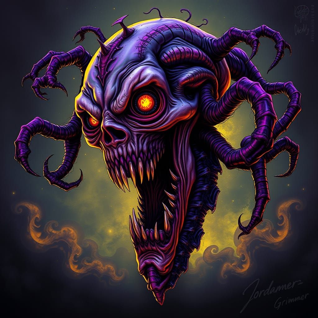 Eldritch Horror in Distorted, Low-Resolution Nightmare