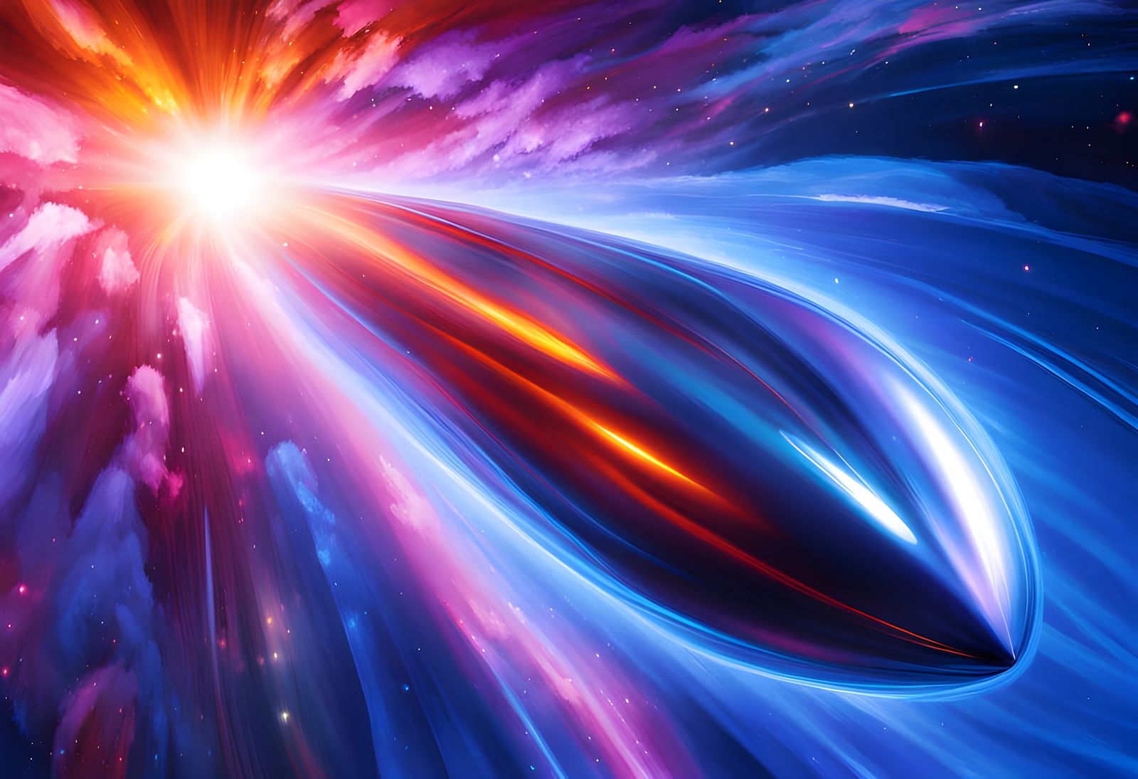 Stunning Conical Cylinder in Rapid Rotation, Surrounded by I...