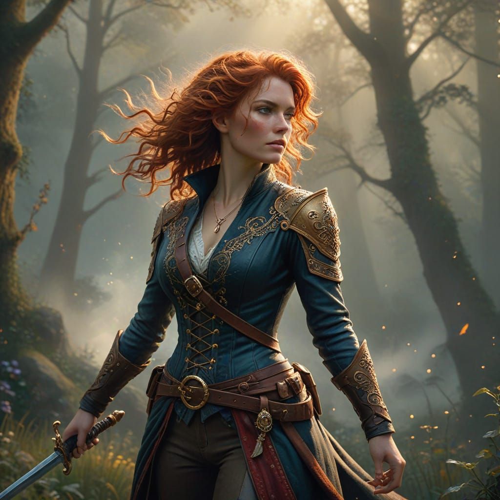 Sheriff Woman Embodies Quiet Confidence in a Fantastical Rea...