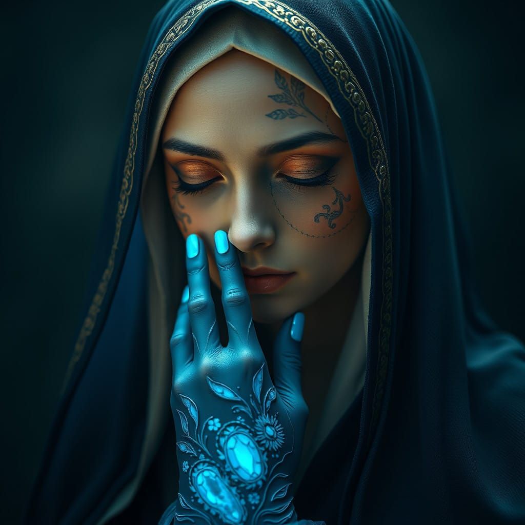 Our Lady of Appearance in Blue Mantle