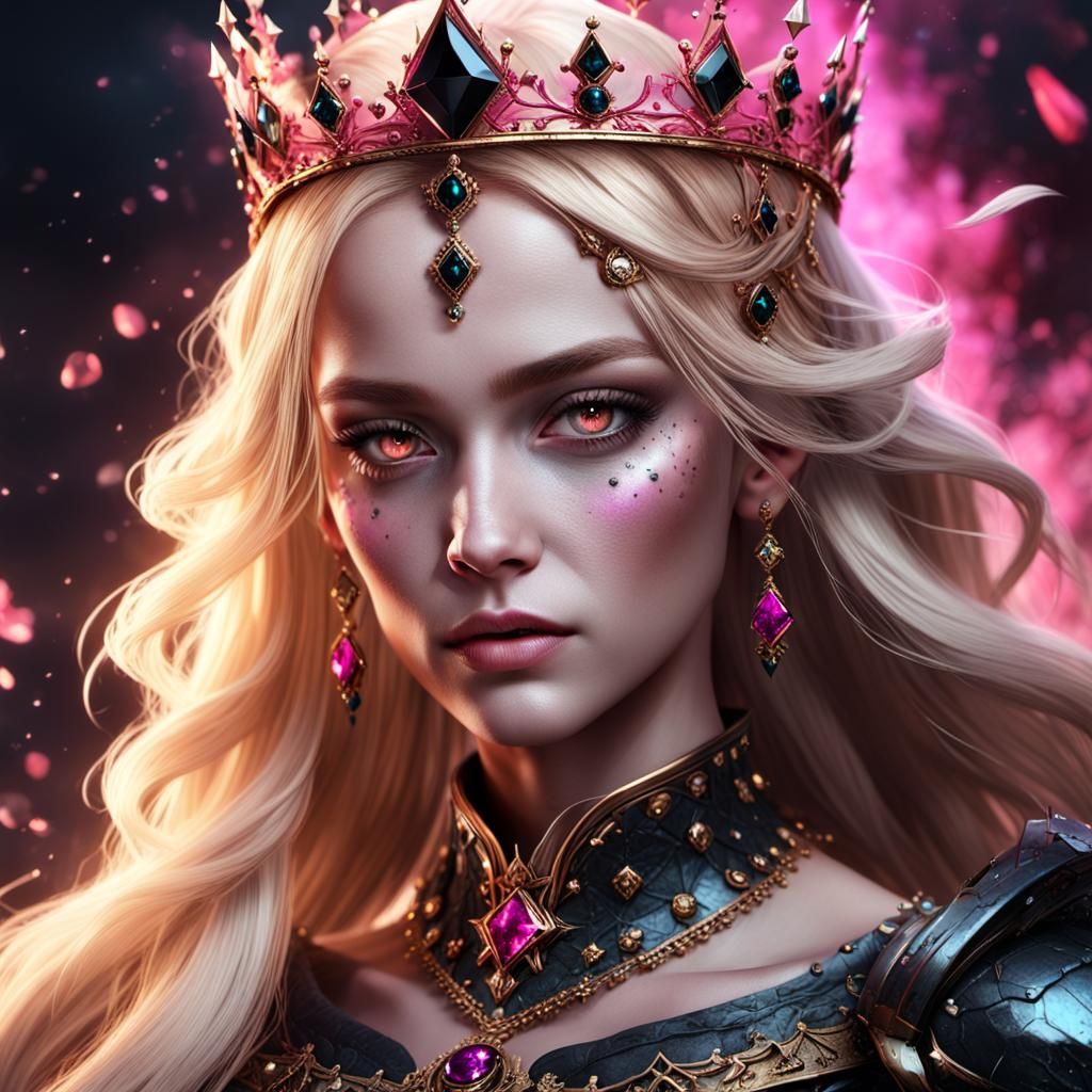 Goddess Queen with Black Diamond Crown