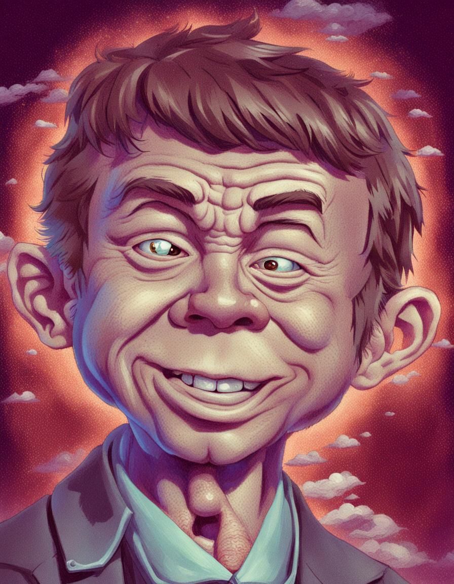 Alfred E. Neuman having cofee Mark Brooks and Dan Mumford, c...