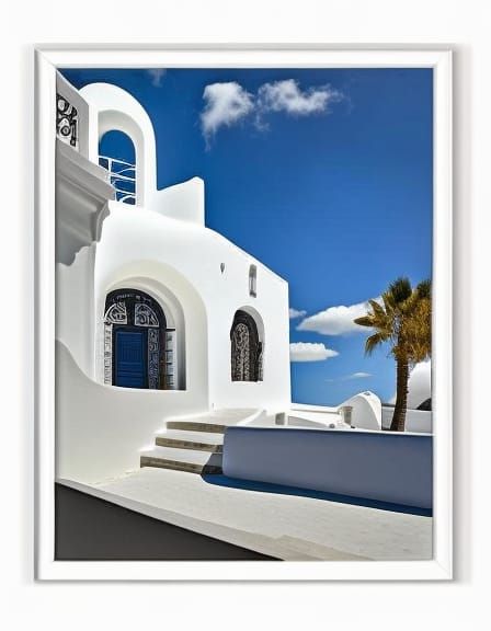 Minimalist Travel Poster of Paros, Greece