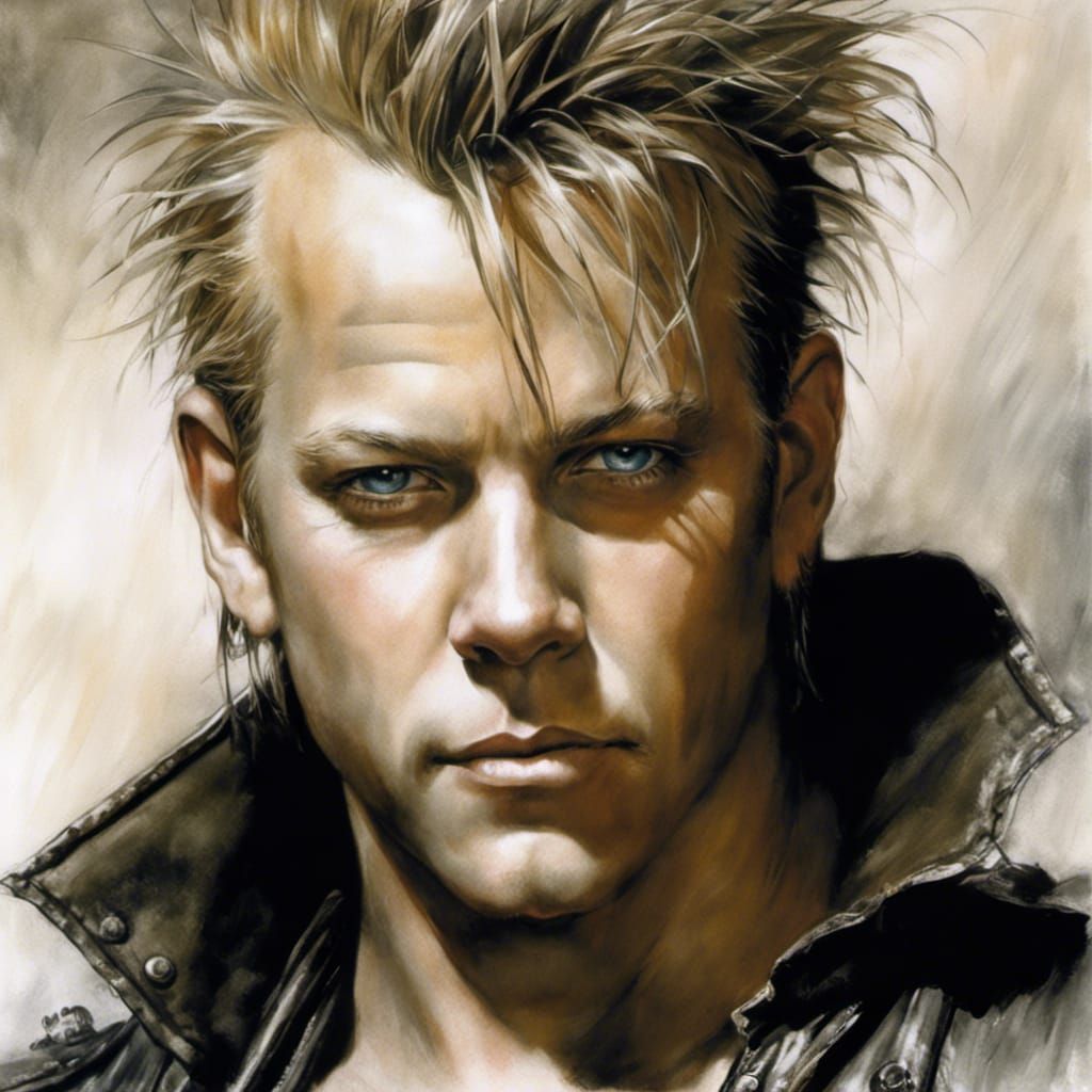 Kiefer Sutherland as vampire David in "Lost Boys"