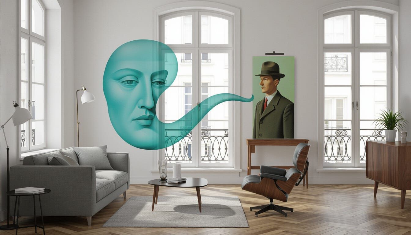 Surreal Oil Painting of a Phantom Pipe