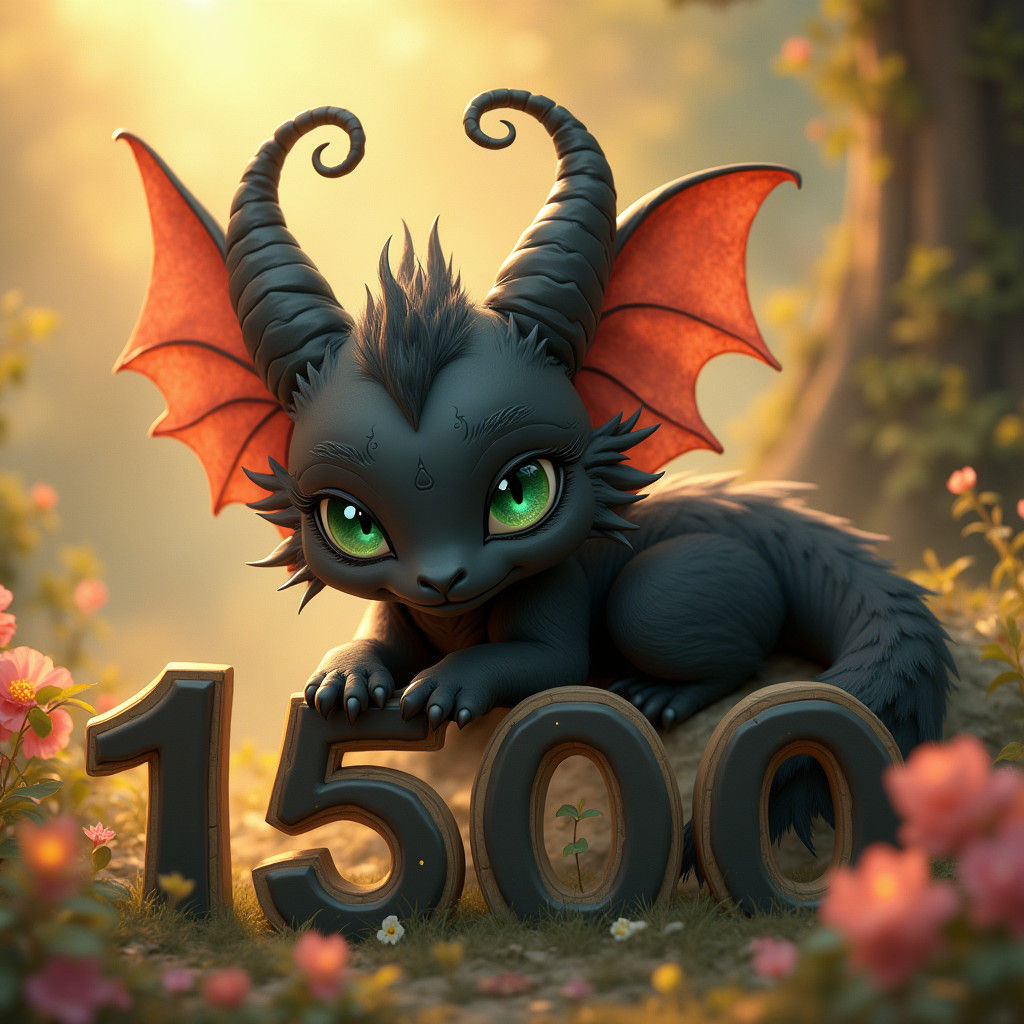 Dragon-Feline Hybrid Lounging in Dreamscape Illustration