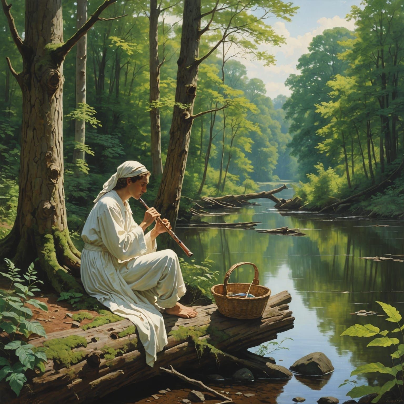 Optical Illusion: A Face Hidden in the Forest