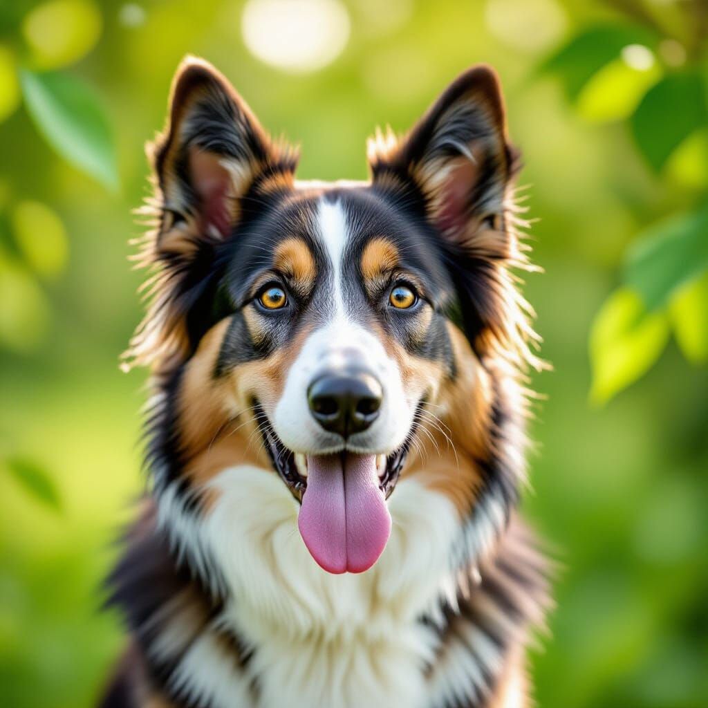 Portrait of a Australian Shepard