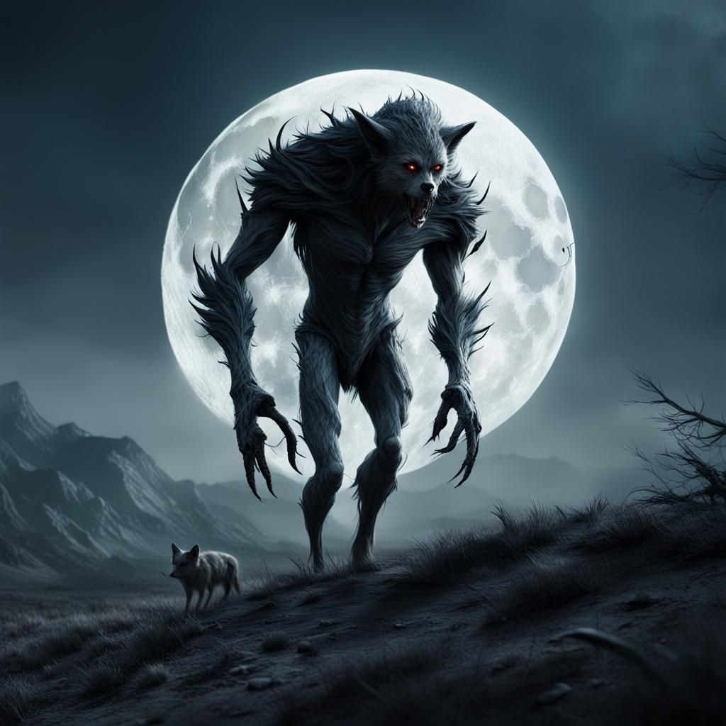 Skin Walker Hunt: Dramatic Digital Matte Painting