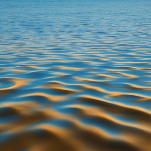 Calming Ocean Ripples on a Sunny Day