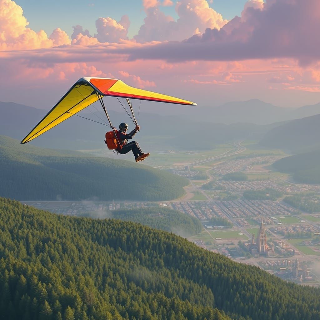 Futuristic Cityscape Seen From Above