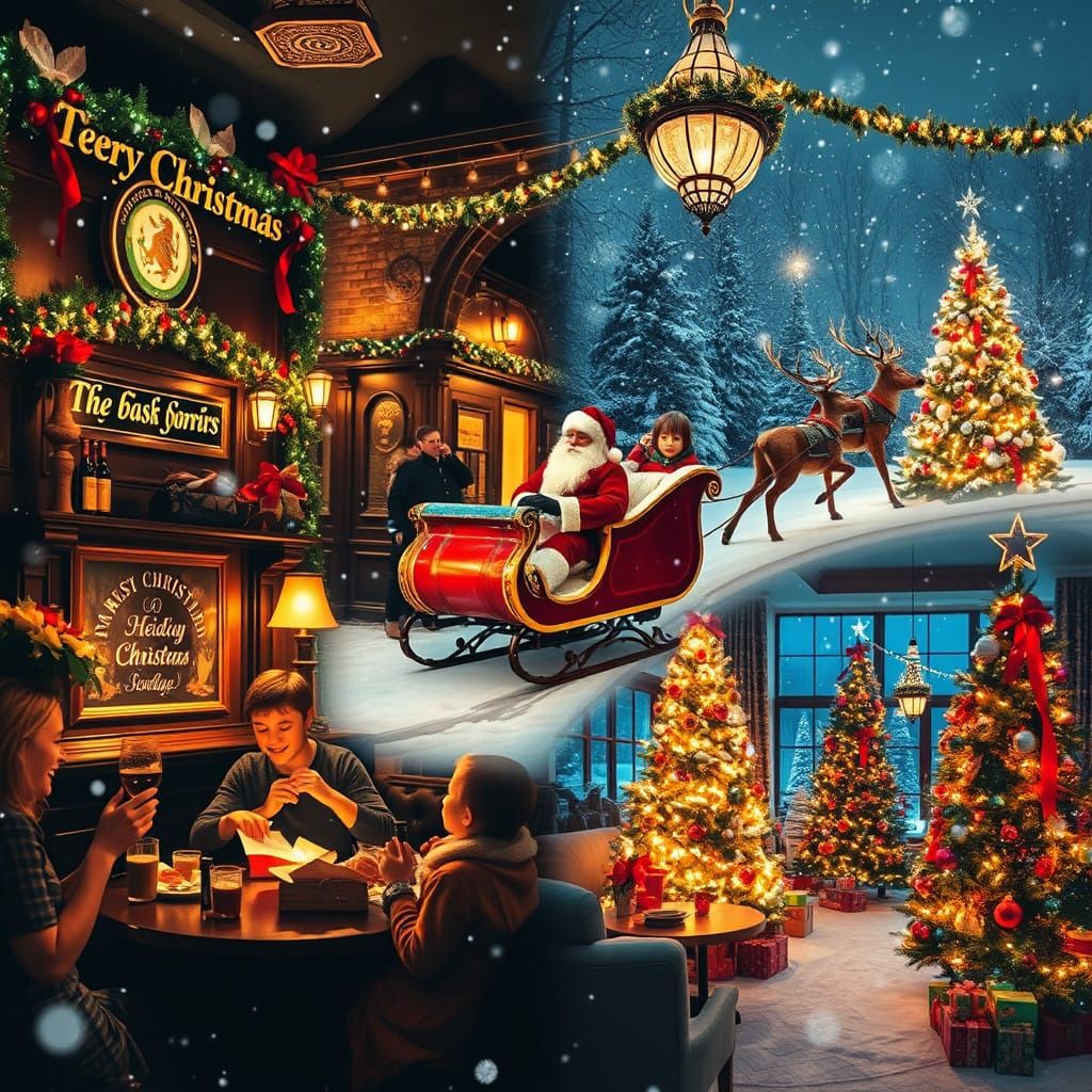 Winter Wonderland of Christmas Cheer and Joyful Gatherings