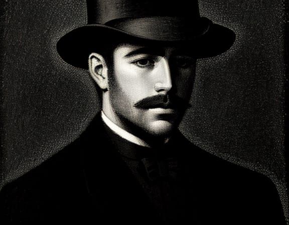 Monochromatic Portrait Study in Conté Drawing Style