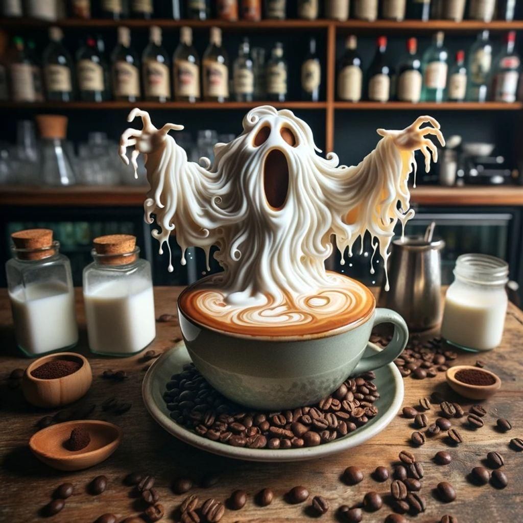 Coffee Shop Whimsy: Latte Spirit Unfolds