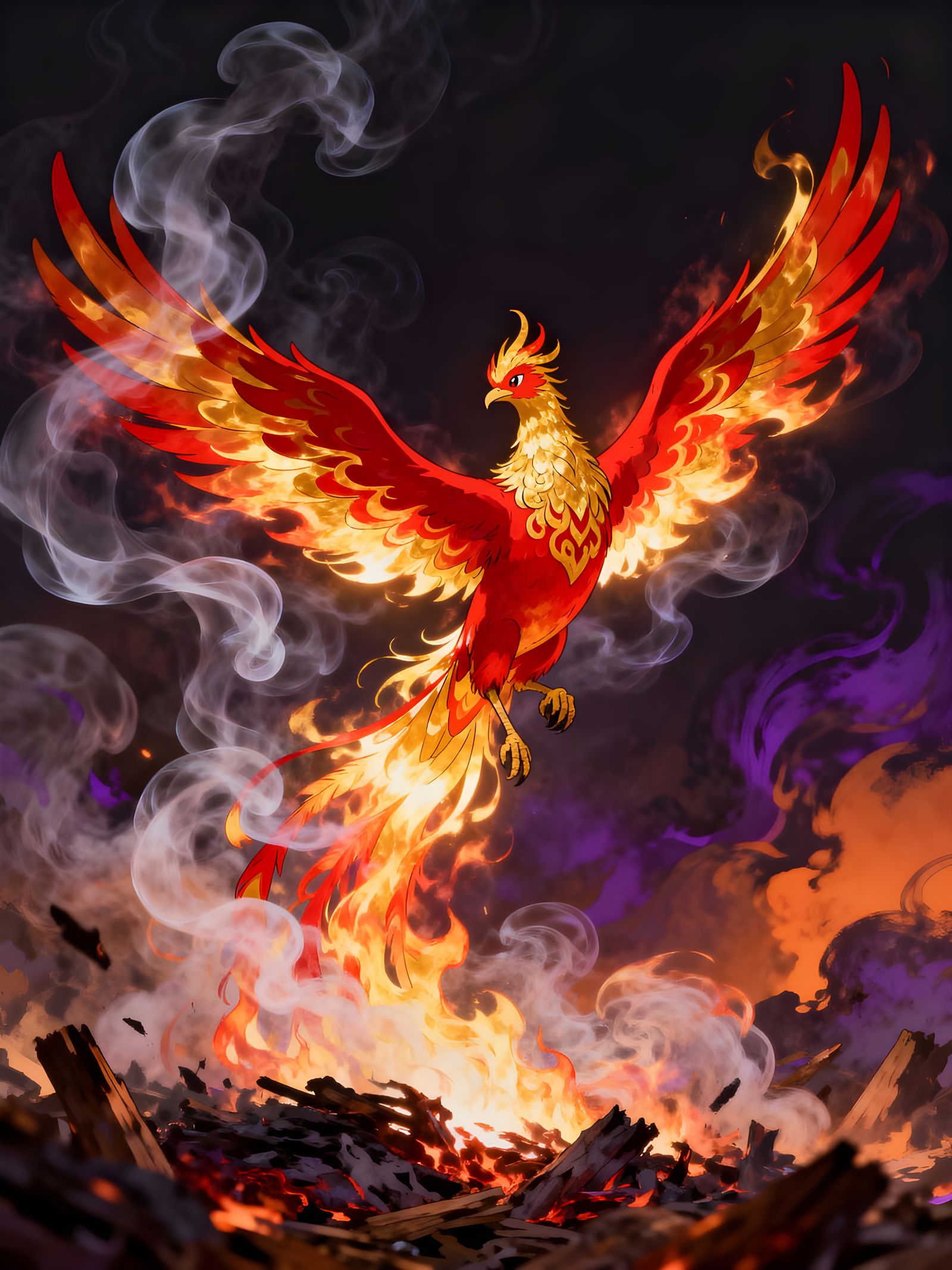 Distorted Cartoon Anime Style Illustration