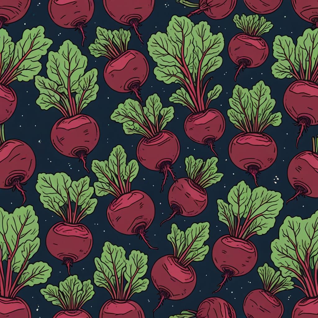 Lofi Beets in a Dreamy Ambient Scene