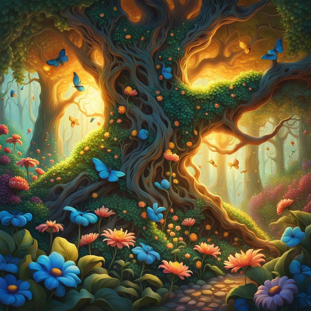 Hidden Garden: Fantasy Concept Art in 8K