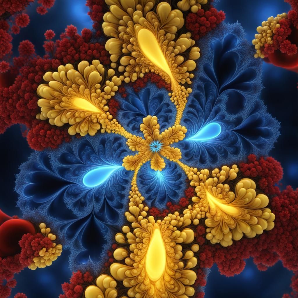 Three Dimensional Mandelbrot Fractal Flower in Unreal Engine