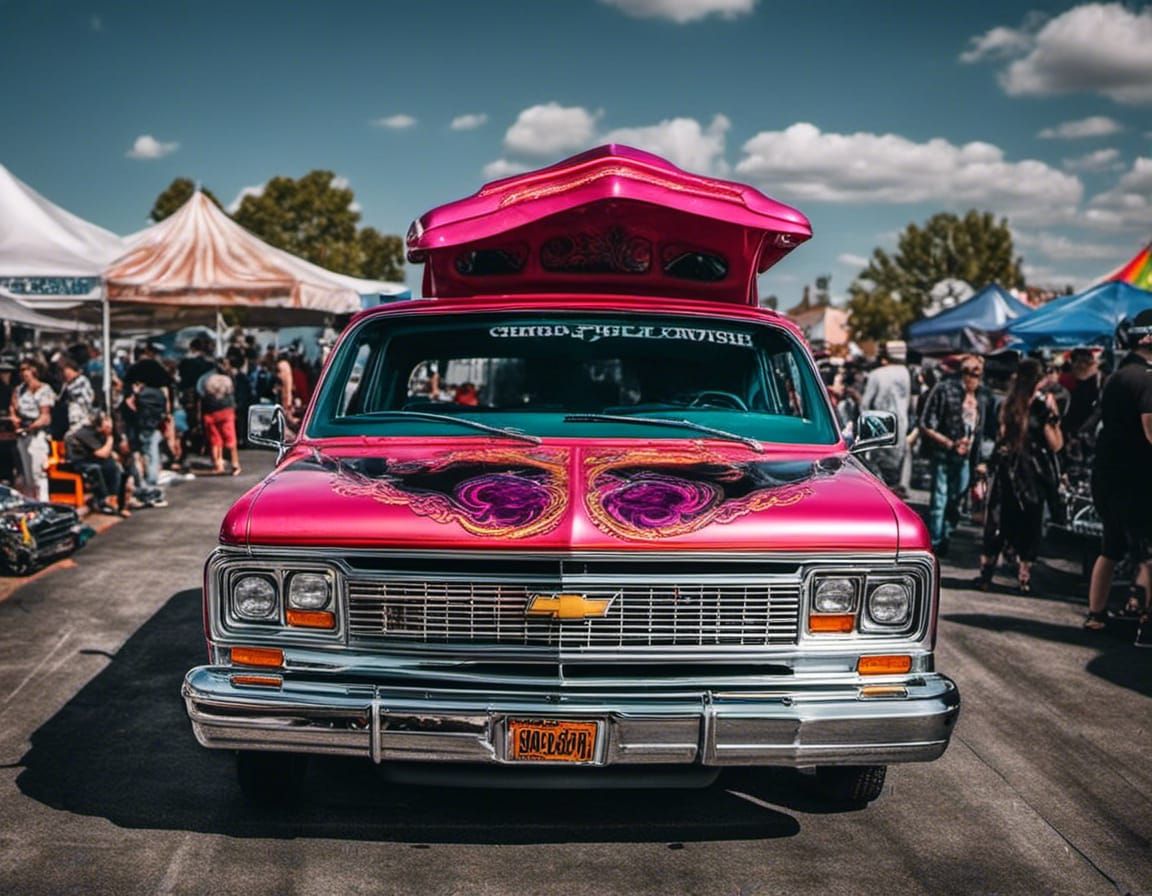 1980 Chevy Van with Custom Witch Paintjob