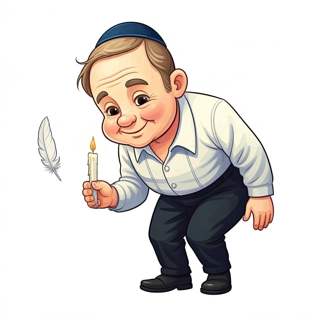 Elderly Haredi Gentleman in Contemplative Pose