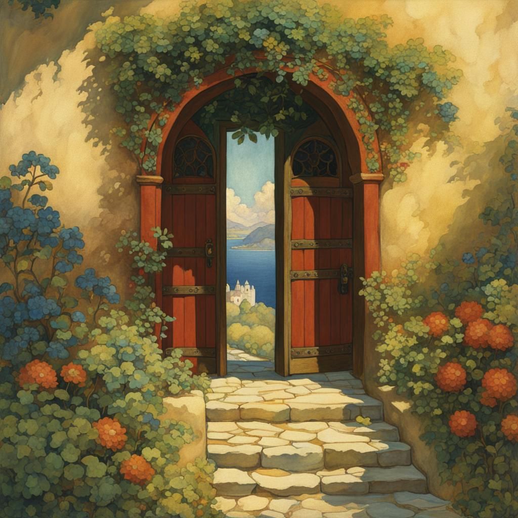 Optimistic Knave Invites Entry to Beautiful Landscape