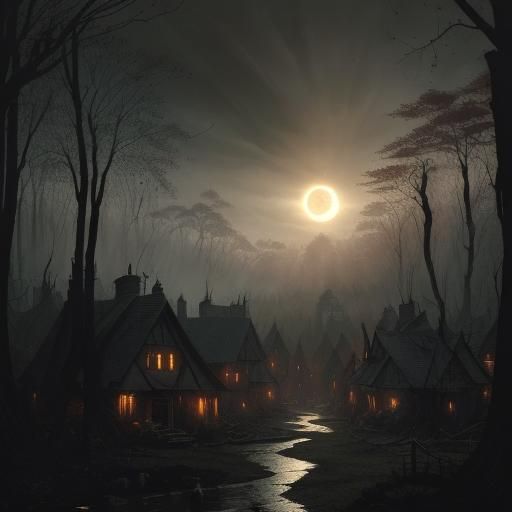 Sinister Village on the Edge of Darkness