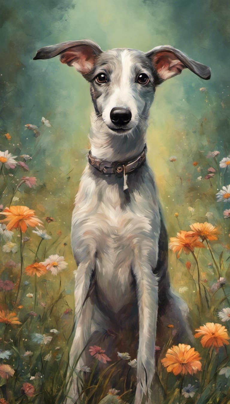 adorable baby greyhound