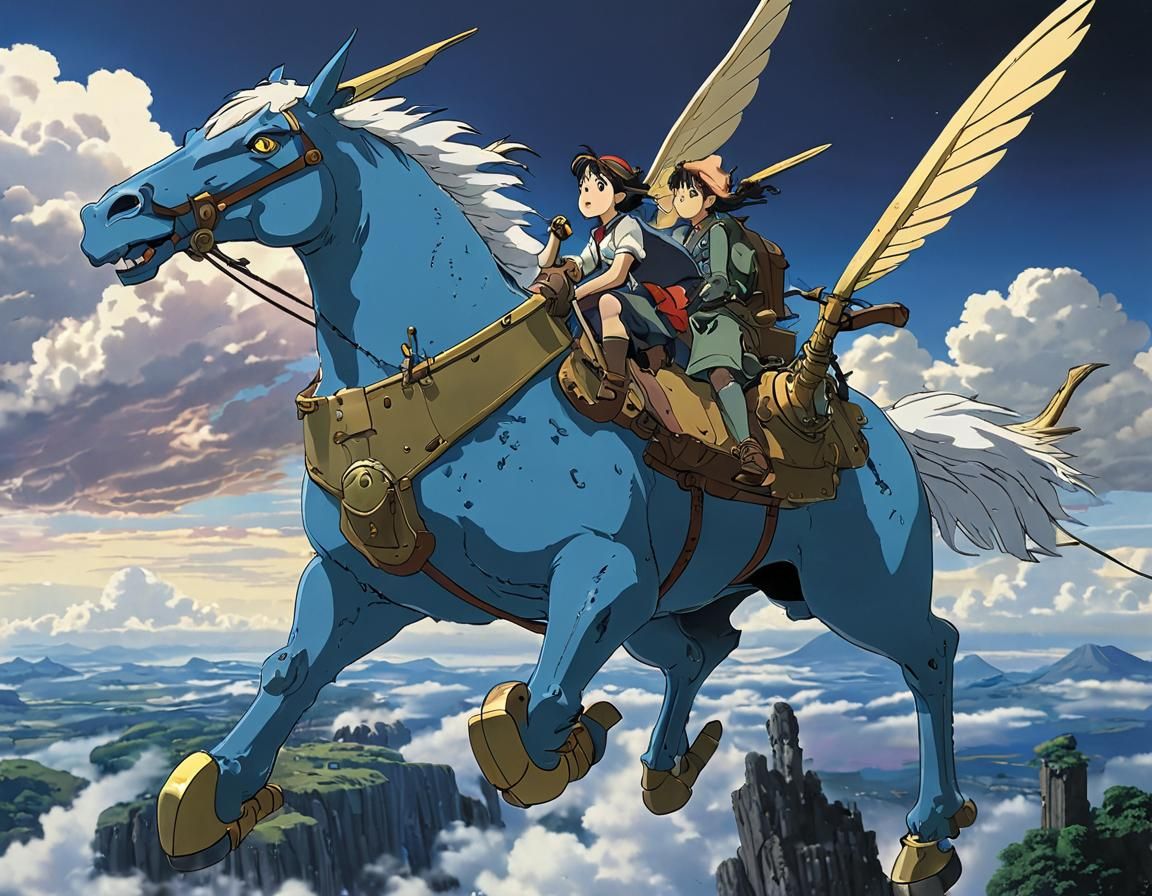 Ride of the Valkyries in Studio Ghibli Style
