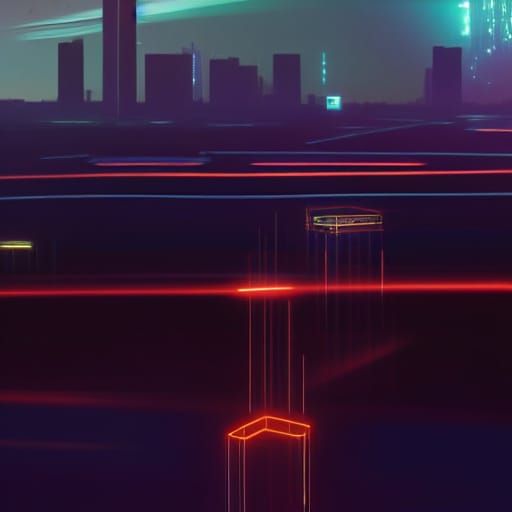 Cyberpunk Quantum Computing Core in a Swarm of Insects