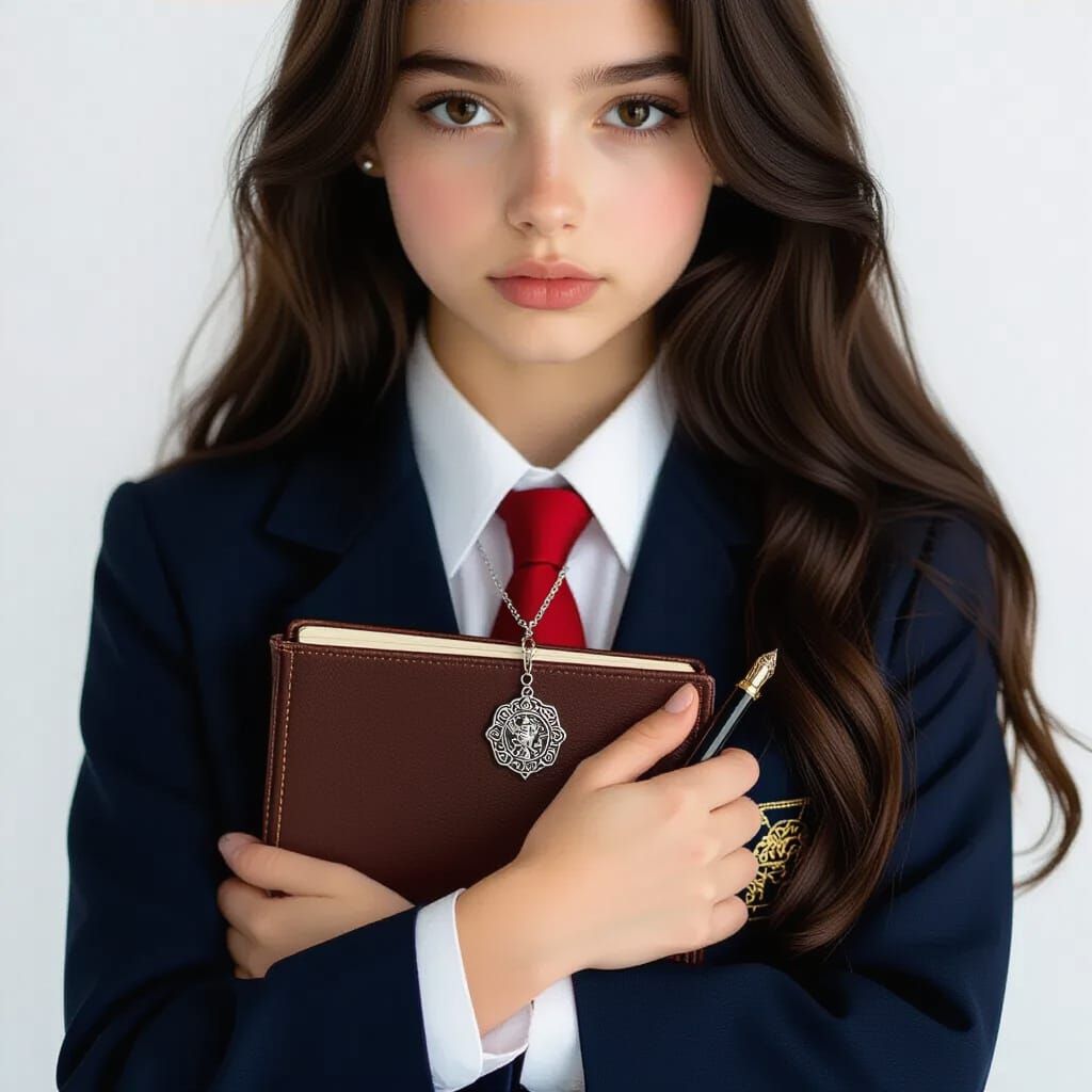 Anime Character Design Sheet of a Melancholic Teen Girl