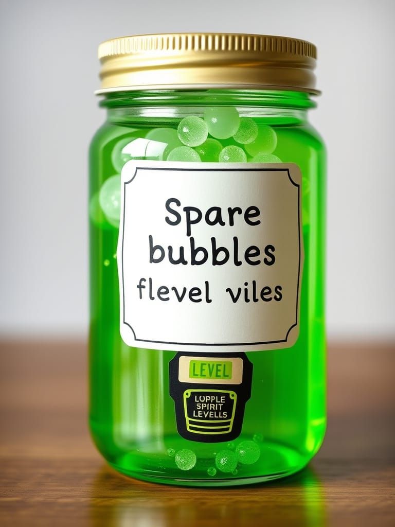 Spare Bubbles for Spirit Levels in Green Liquid
