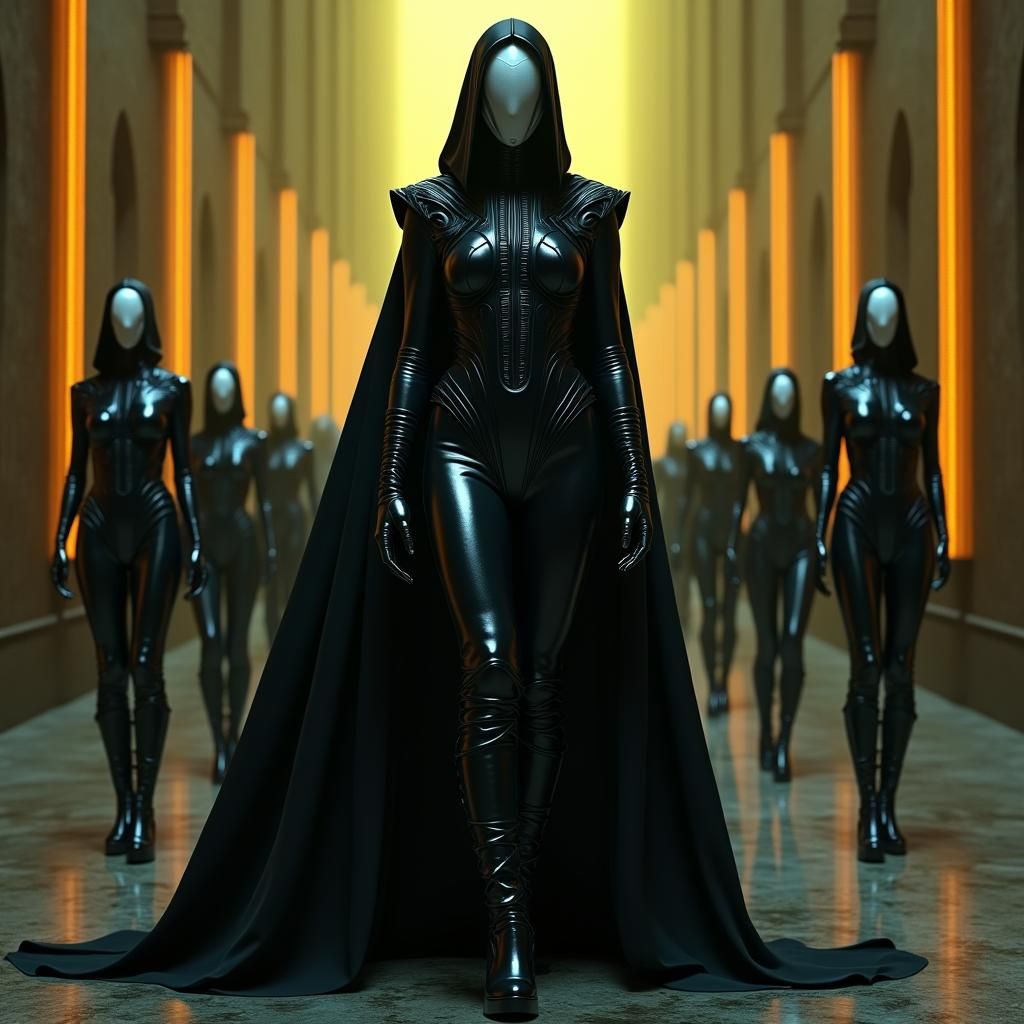 Carol Vorderman as Ghostface: A Dark Fantasy Portrait