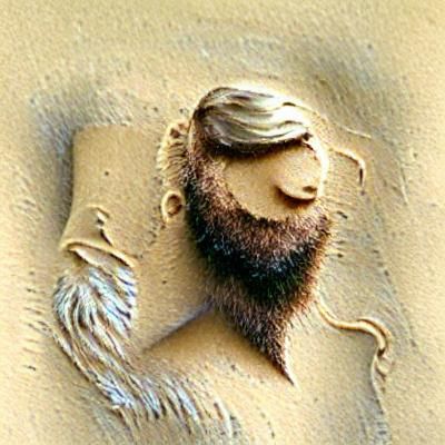 AI Generated Image of a Bearded Man