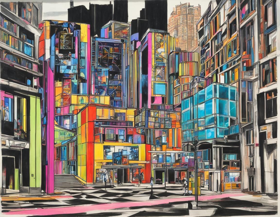 Nebulae Oil Architecture: Surreal Experimental Drawing